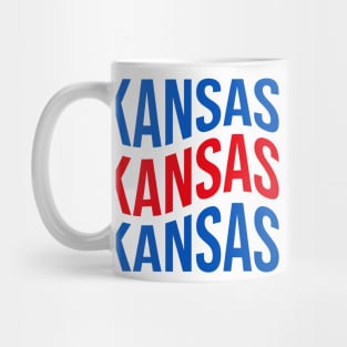 University of Kansas Curvy Text Mug